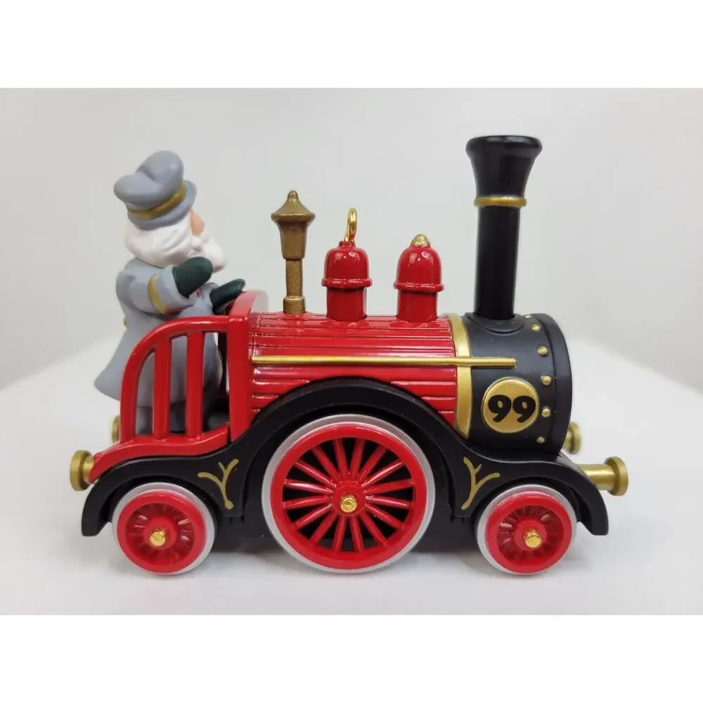 Hallmark Keepsake 1999 Jolly Locomotive Ornament Santa Die Cast Metal NEW in Box